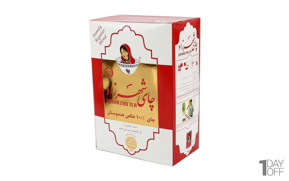 چای 100 درصد خالص شکسته پاکتی هندوستان شهرزاد مقدار 400 گرم