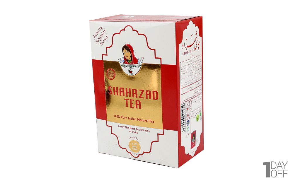 چای 100 درصد خالص شکسته پاکتی هندوستان شهرزاد مقدار 400 گرم