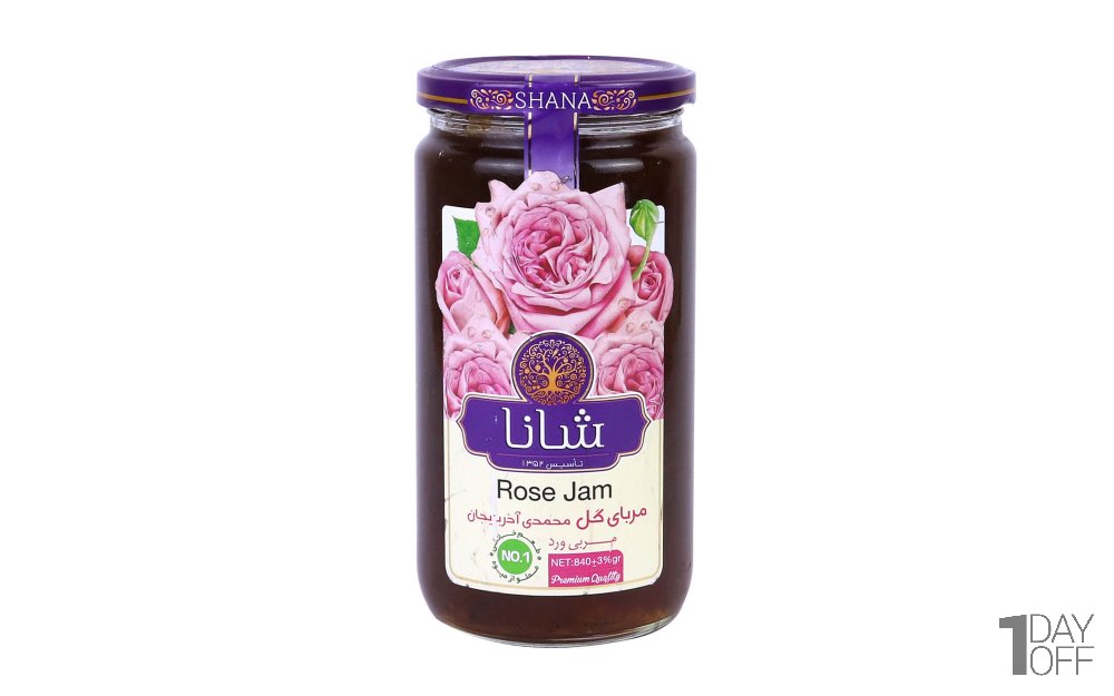 مربا گل محمدی آذربایجان شانا مقدار 480 گرم