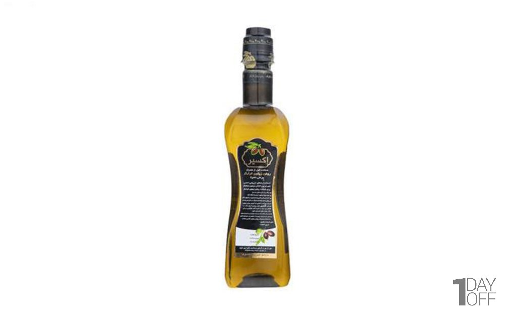 روغن زیتون فرابکر ارگانیک اکسیر مقدار 500 میلی‌لیتر