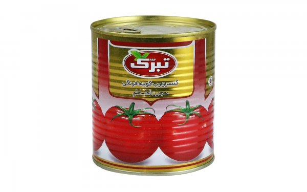 رب گوجه‌فرنگی تبرک مقدار 800 گرم