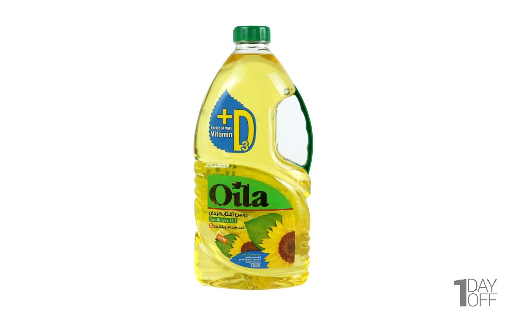 روغن آفتاب‌گردان غنی‌شده با ویتامین D اویلا مقدار 2 لیتر
