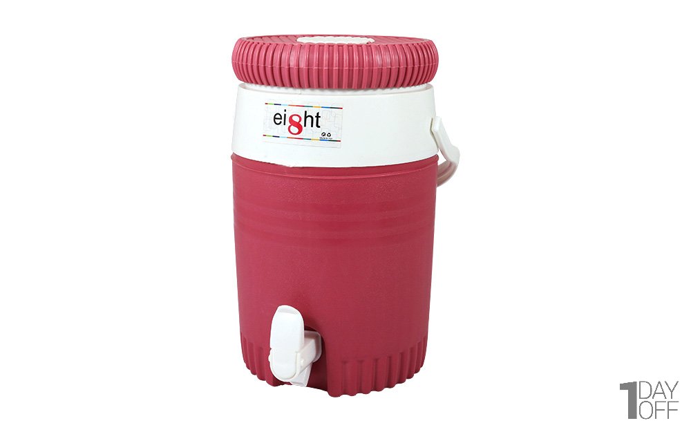 کلمن پلاستیکی ایت (Eight) رنگ کالباسی شیر خروجی