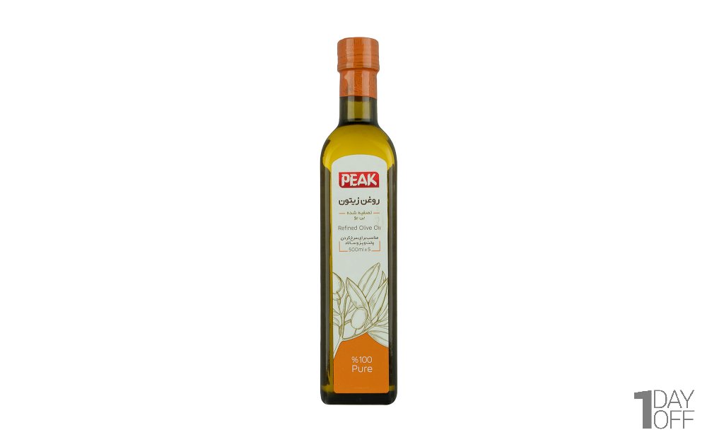 روغن زیتون تصفیه شده بی‌بو پیک مقدار 500 میلی‌لیتر 