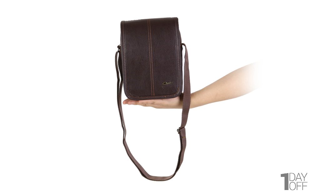 کیف قهوه‌ای تیره طرح کلارکس کد 3940