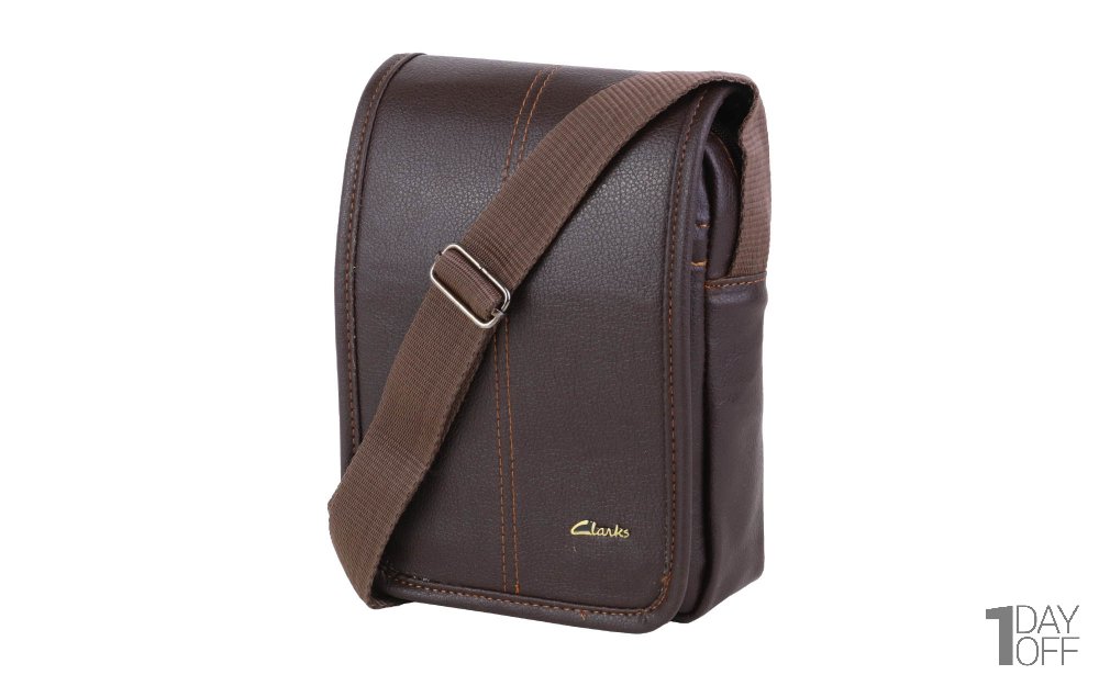 کیف قهوه‌ای تیره طرح کلارکس کد 3940