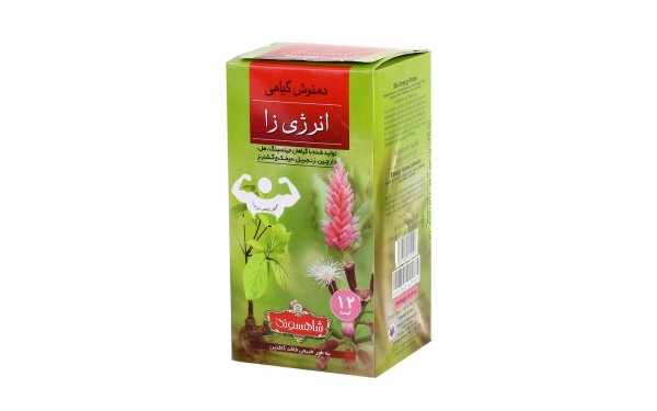 دمنوش گیاهی انرژی‌زا شاهسوند بسته 12 عددی