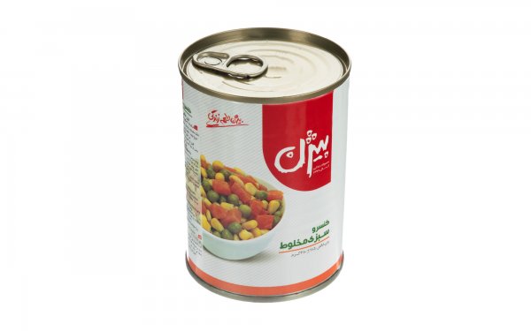 کنسرو سبزی مخلوط بیژن مقدار 380 گرم