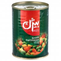 کنسرو مخلوط سبزیجات بیژن 380 گرم