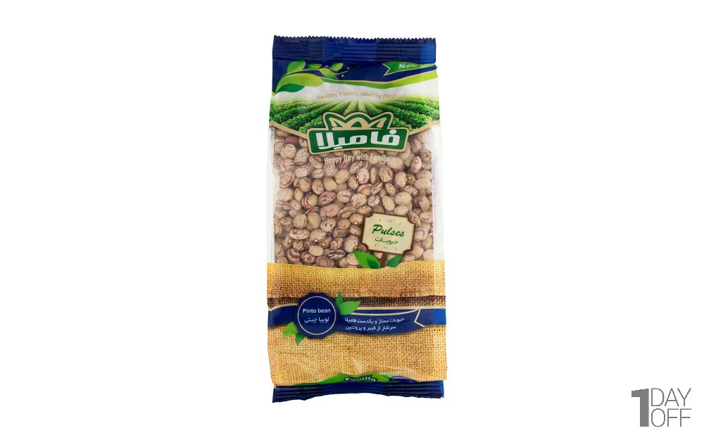 لوبیا چیتی فامیلا مقدار 900 گرم