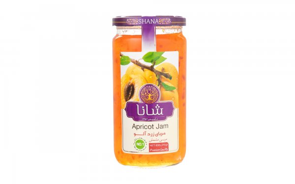 مربا زردآلو شانا مقدار 830 گرم	