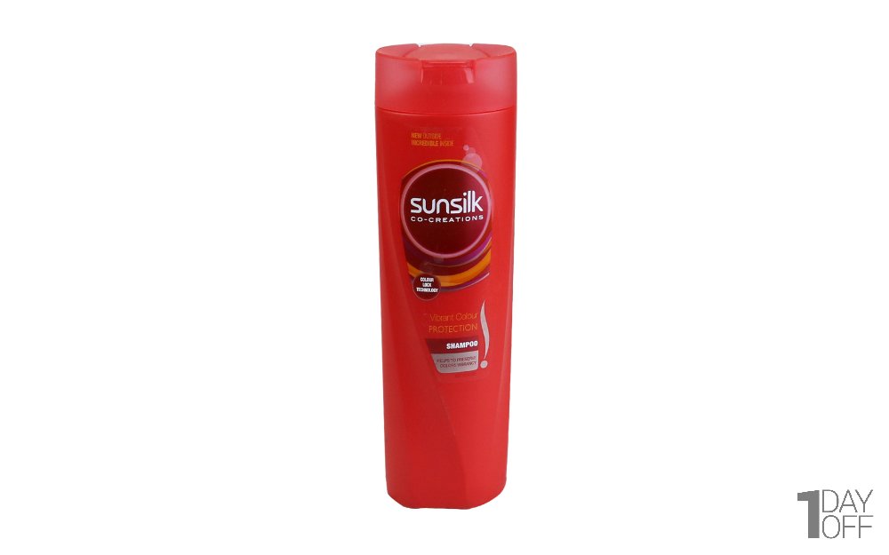 شامپو تثبیت‌کننده رنگ مو سان‌سیلک (Sun Silk) مقدار 350 میلی‌لیتر 