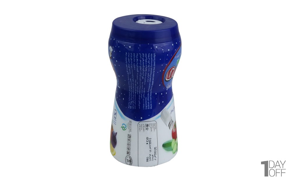 نمک تصفیه کریستاله یددار گلها مقدار 500 گرم