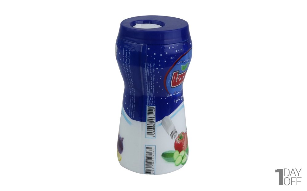 نمک تصفیه کریستاله یددار گلها مقدار 500 گرم