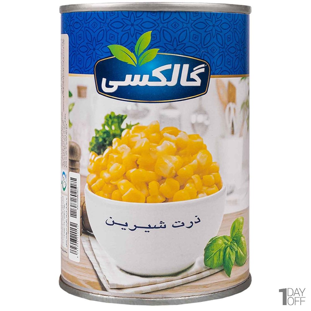 کنسرو ذرت شیرین گالکسی مقدار 420 گرم