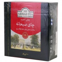 چای کیسه‌ای صبحانه احمد مقدار بسته 100 عددی