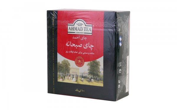 چای کیسه‌ای صبحانه احمد بسته 100 عددی