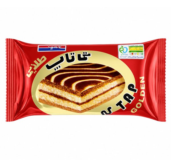 کیک تی‌تاپ طلایی سالمین مقدار 50 گرم