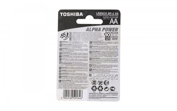باتری قلمی سوپر آلکالاین توشیبا (Toshiba) مدل ALPHA POWER