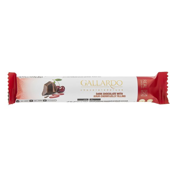 شکلات گالاردو تلخ آلبالویی مقدار 25 گرم
