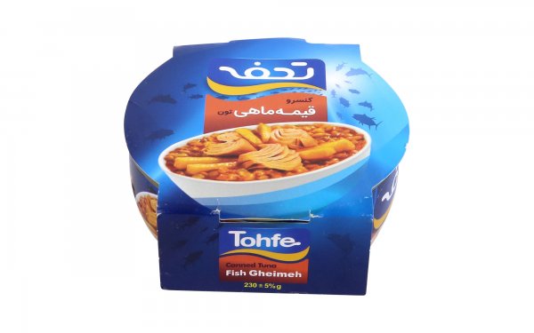 کنسرو قیمه‌ماهی تن تحفه مقدار 230 گرم