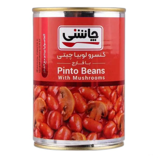 کنسرو لوبیا چیتی با قارچ چاشنی مقدار 420 گرم
