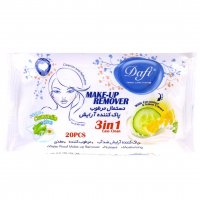 دستمال مرطوب پاک‌کننده آرایش بسته 2 عددی دافی (Dafi) مدل 3In1