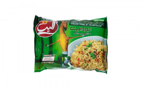 نودل با طعم سبزیجات الیت مقدار 75 گرم