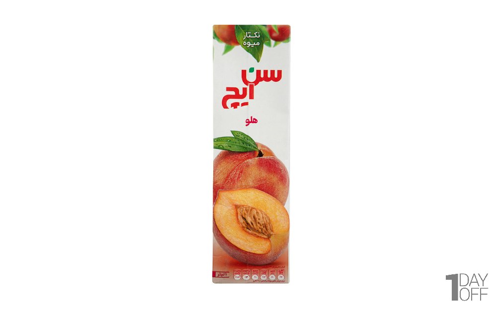 نکتار هلو سن‌ایچ مقدار 1 لیتر