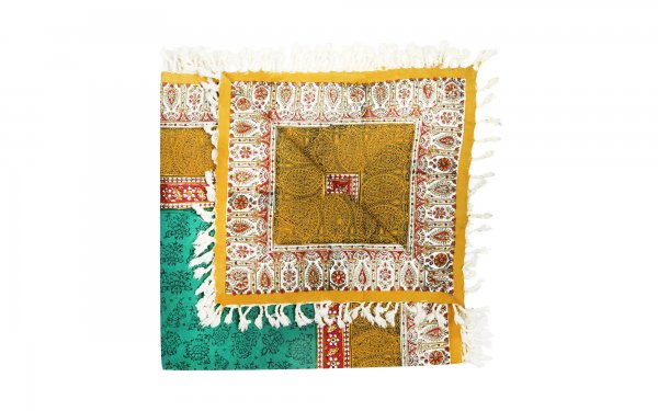 سفره قلمکار رنگی کد 002 سایز 100x100 سانتی‌متر