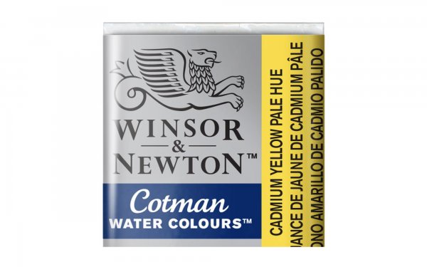 قرص آبرنگ وینزور (Winsor) سری Cotman رنگ CAD YEL PALE HUE