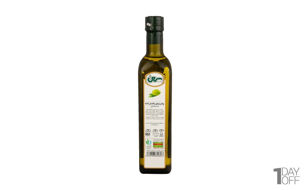 روغن زیتون پالایش شده سمن مقدار 500 میلی‌لیتر 