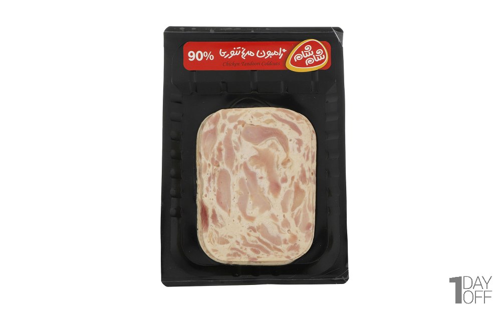ژامبون مرغ تنوری 90 درصد شام‌شام مقدار 300 گرم  