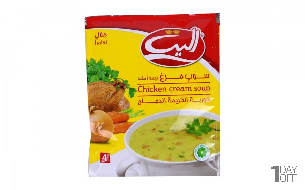 سوپ مرغ نیمه‌آماده الیت مقدار 65 گرم