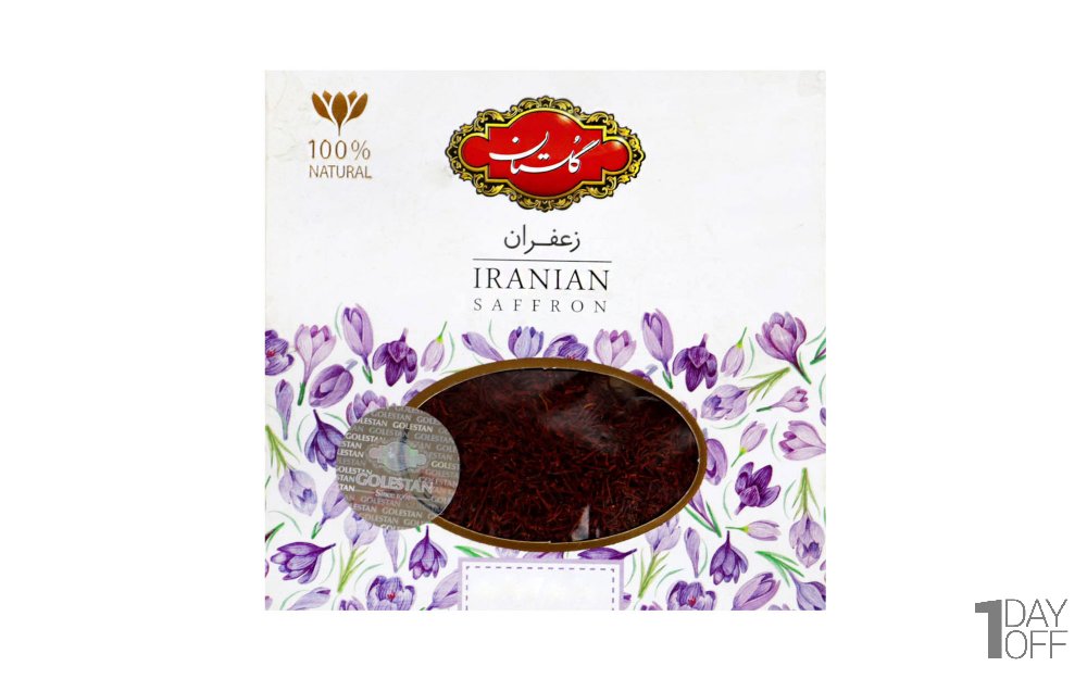 زعفران سرگل گلستان مقدار 1 گرم