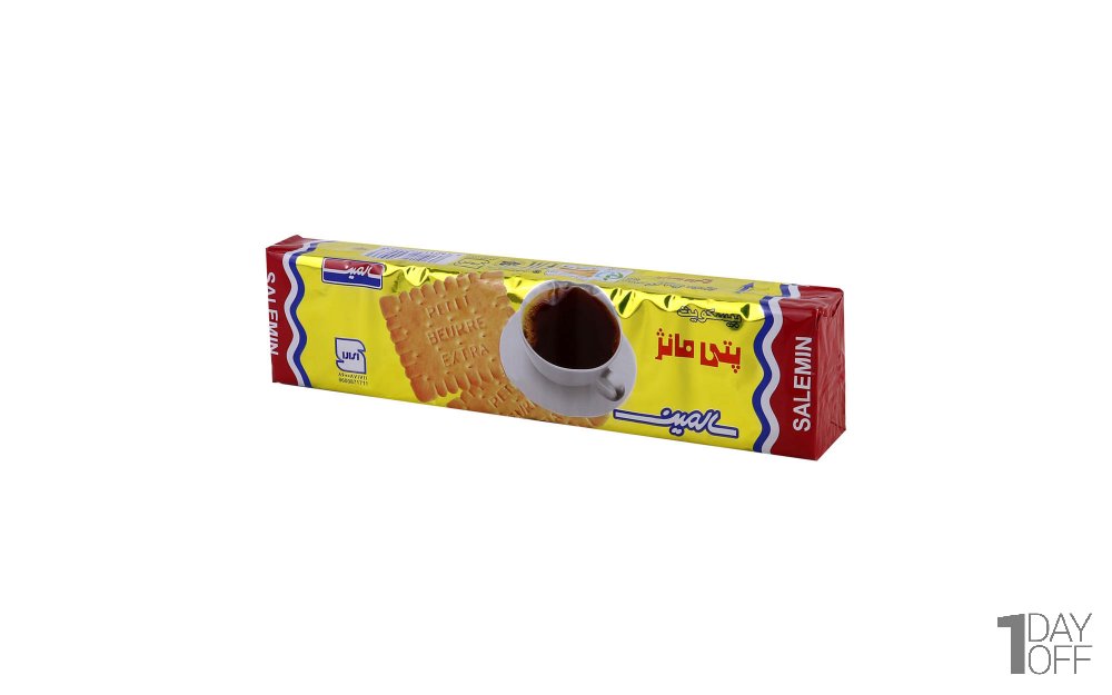 بیسکویت پتی‌مانژ وانیلی سالمین  مقداز 125 گرم