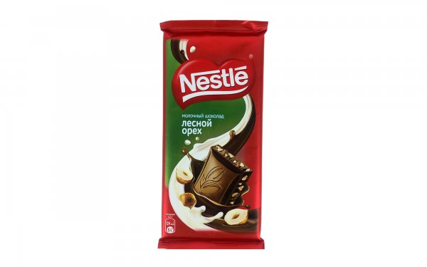 شکلات شیری با مغز فندق نستله (Nestle) مقدار 90 گرم