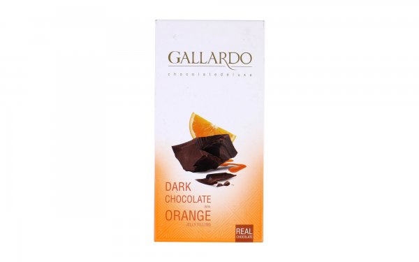 شکلات تلخ با مغزی ژله پرتغالی گالاردو فرمند مقدار 100 گرم