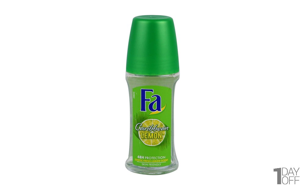 مام رول زنانه Caribbean Lemon فا (Fa) مقدار 50 میلی‌لیتر