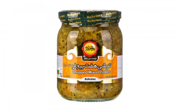 ترشی هفت بیجار ریز بهروز مقدار 550 گرم