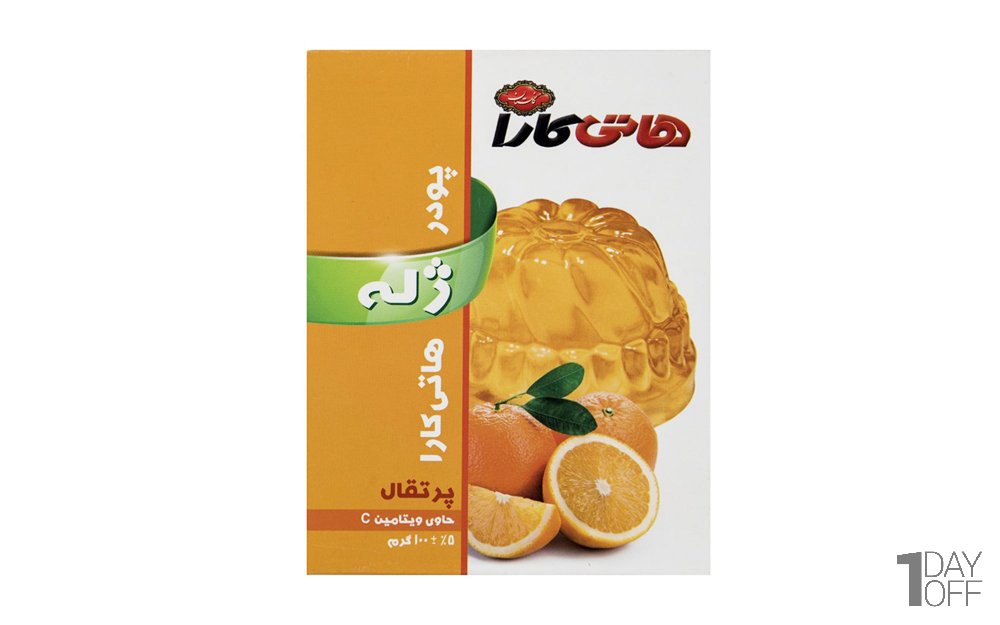 پودر ژله پرتقال هاتی‌کارا گلستان مقدار 100 گرم