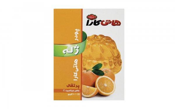 پودر ژله پرتقال هاتی‌کارا گلستان مقدار 100 گرم