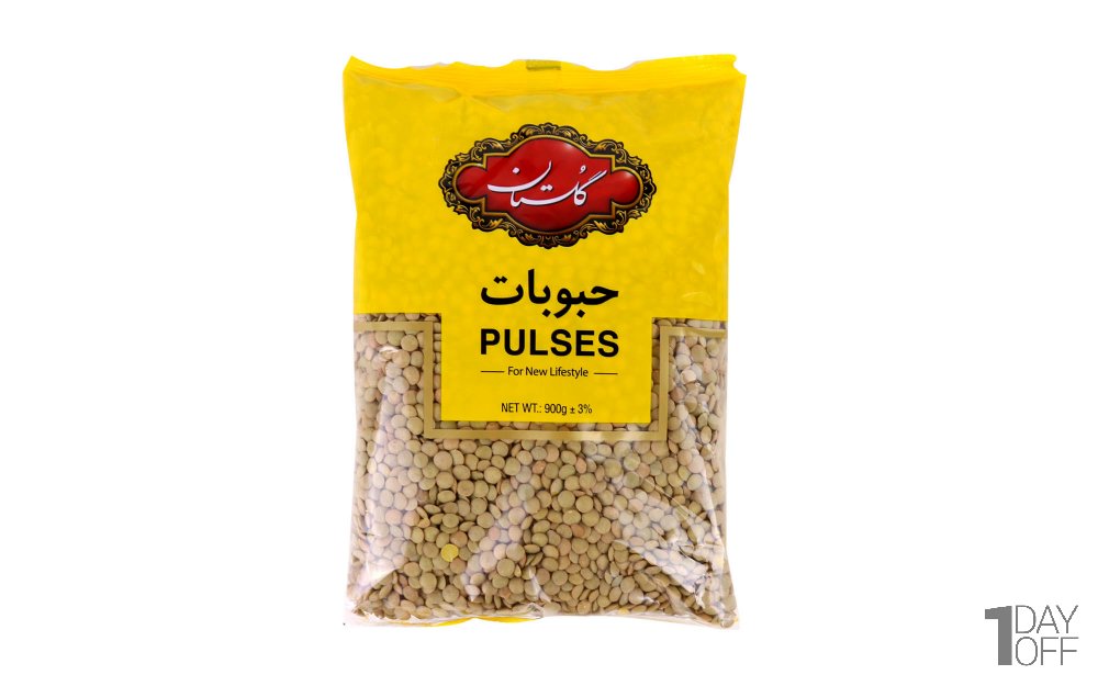 عدس گلستان مقدار 900 گرم