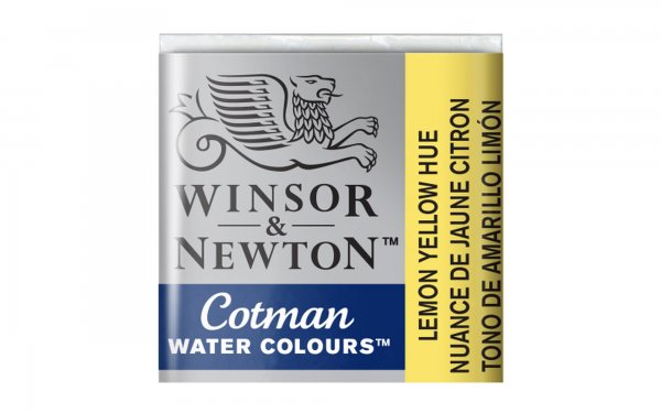 قرص آبرنگ وینزور (Winsor) سری Cotman رنگ LEMON YELLOW HUE