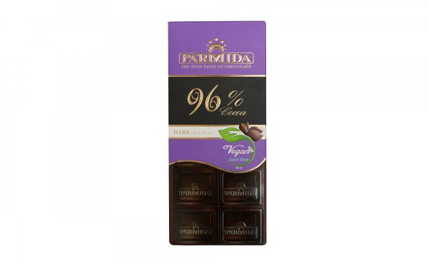 شکلات تلخ 96 درصد پارمیدا مقدار 80 گرم
