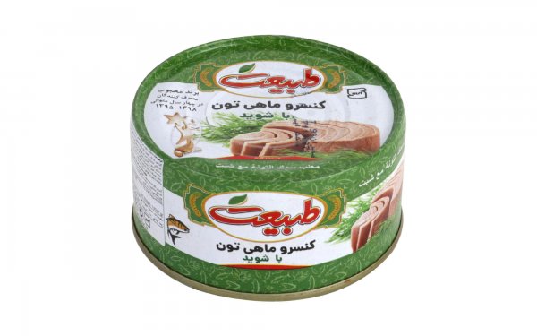 کنسرو ماهی تن با شوید در روغن طبیعت مقدار 180 گرم