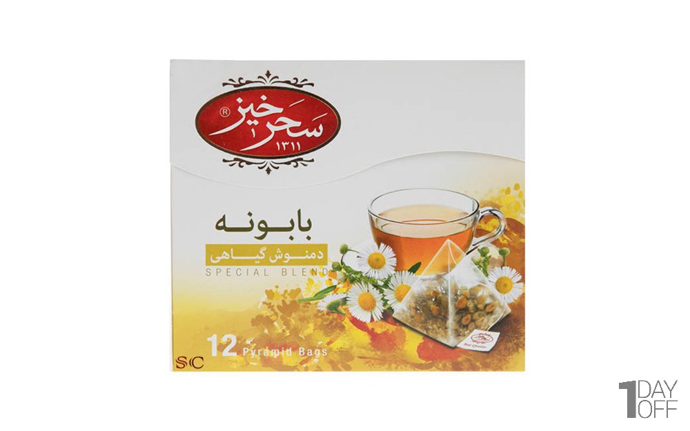 دمنوش بابونه سحرخیز بسته 12 عددی