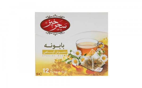 دمنوش بابونه سحرخیز بسته 12 عددی