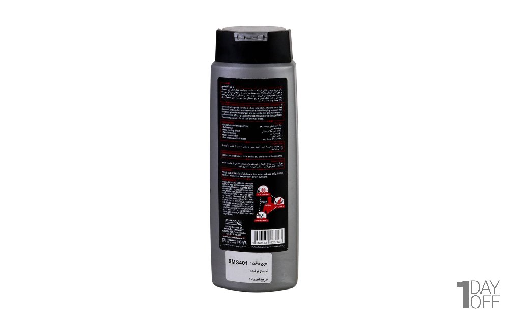 شامپو سر و بدن مردانه مای مدل Carbon Clean مقدار 400 میلی‌لیتر