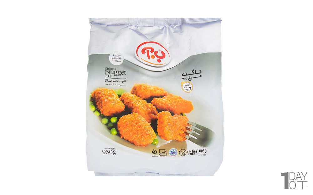 ناگت مرغ ب.آ مقدار 950 گرم